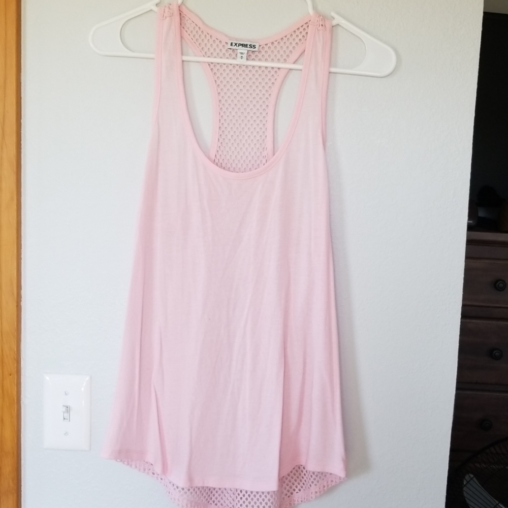 Womens mesh racerback tank